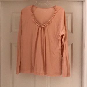 Ruffle-Collar Pink t-shirt